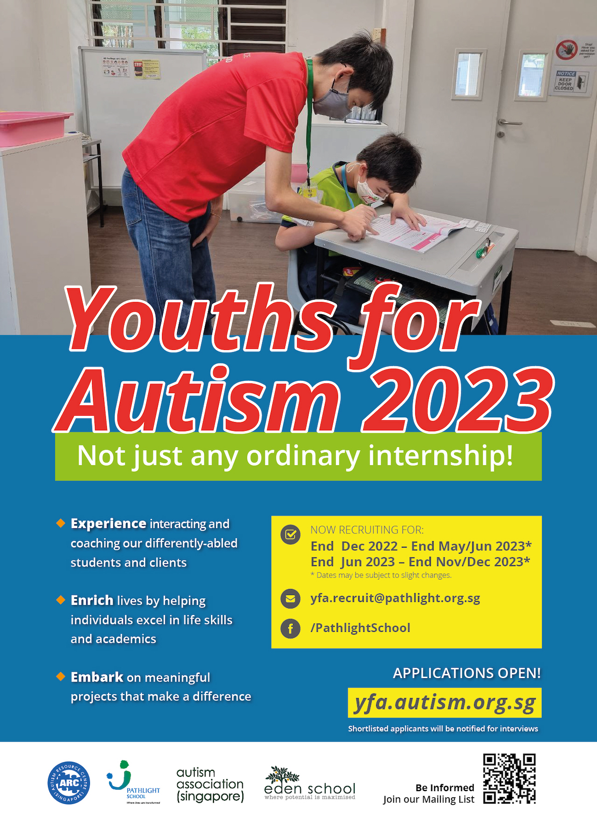 Youth for Autism 2023 Recruitment Talk NUS Centre for Futureready