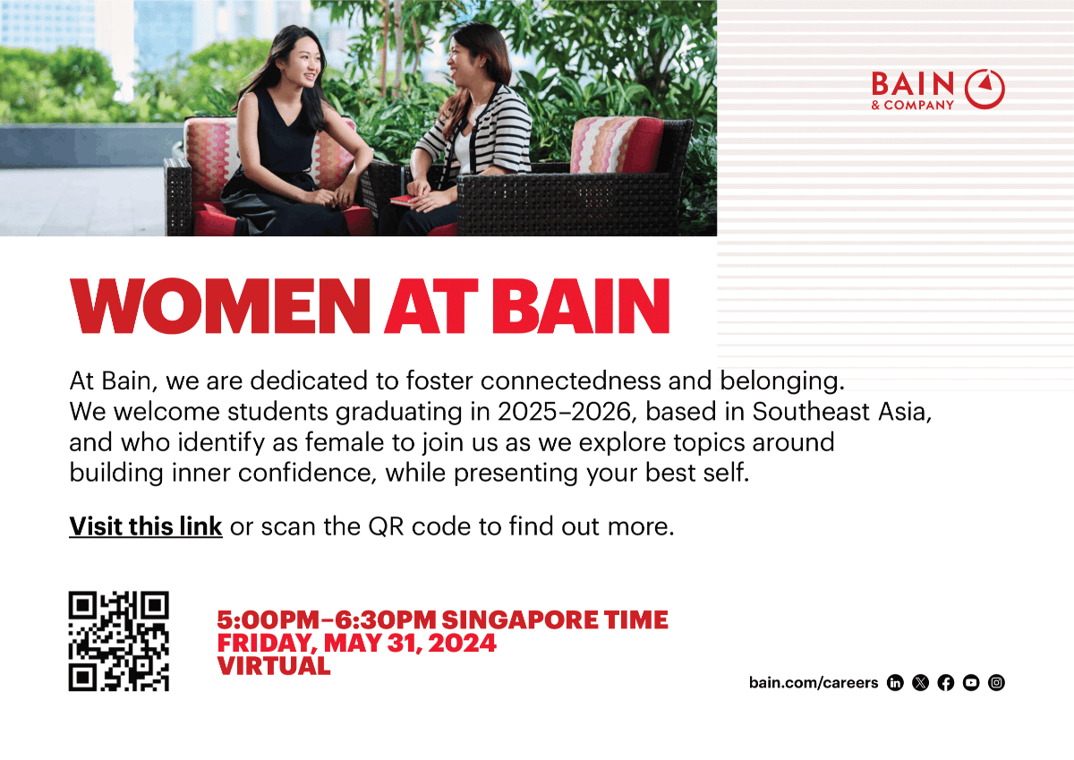 Bain Southeast Asia: Women At Bain - Building Inner Confidence Workshop EDM image