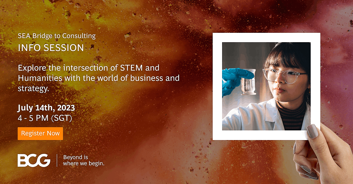 Bridge to Consulting by BCG NUS Centre for Futureready Graduates