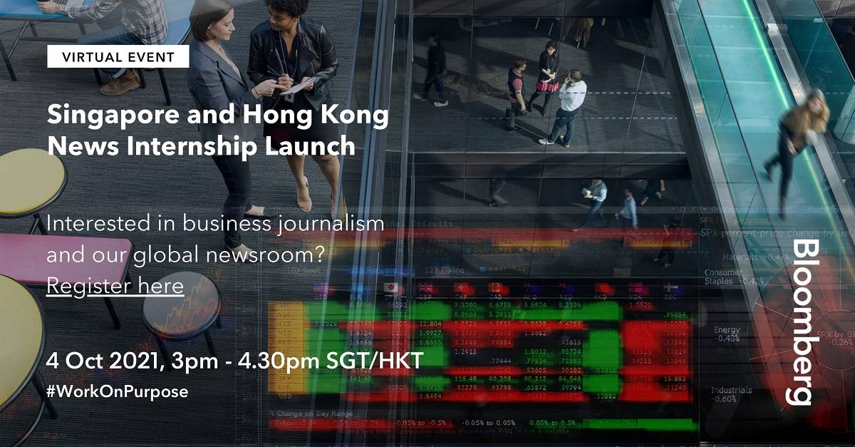 Bloomberg Singapore News Internship Launch Virtual Event NUS Centre