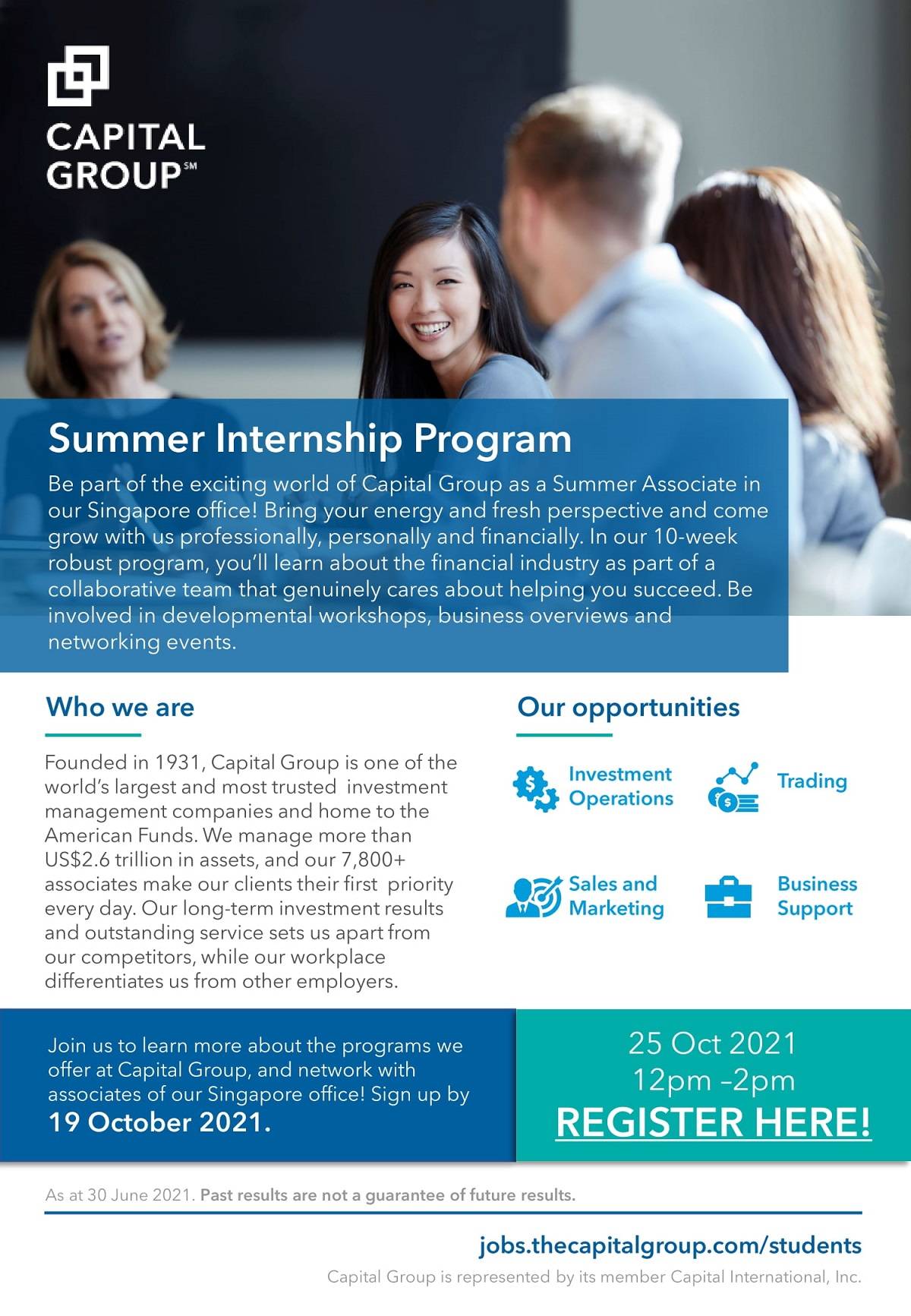 2025 Capital Group Summer Internship Open House Nus Centre For Future