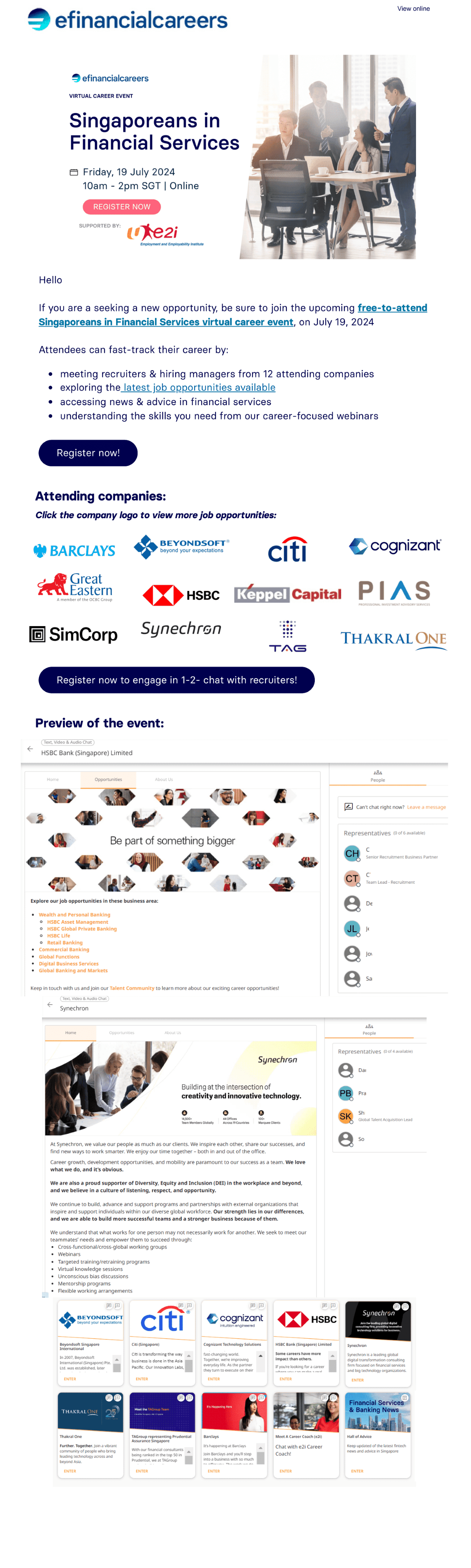 Singaporeans in Financial Services EDM image