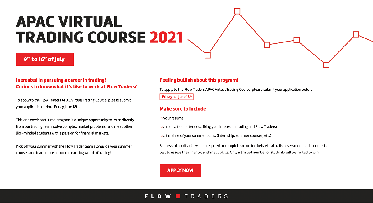 Flow Traders APAC Virtual Trading Course 2021 NUS Centre for Future