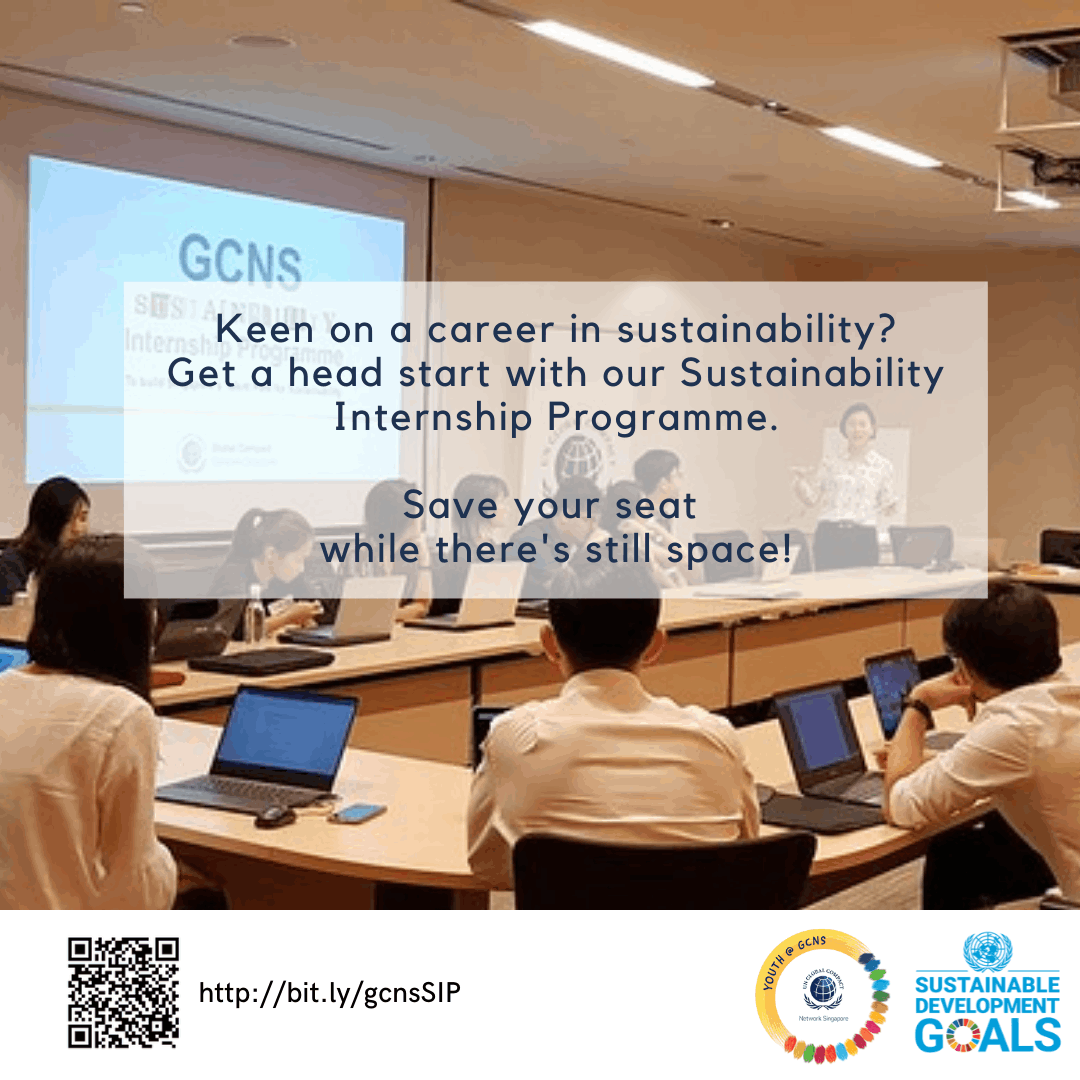 GCNS Sustainability Internship Programme NUS Centre for Futureready