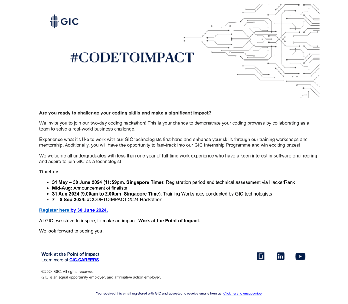 #CODETOIMPACT Hackathon 2024 EDM image