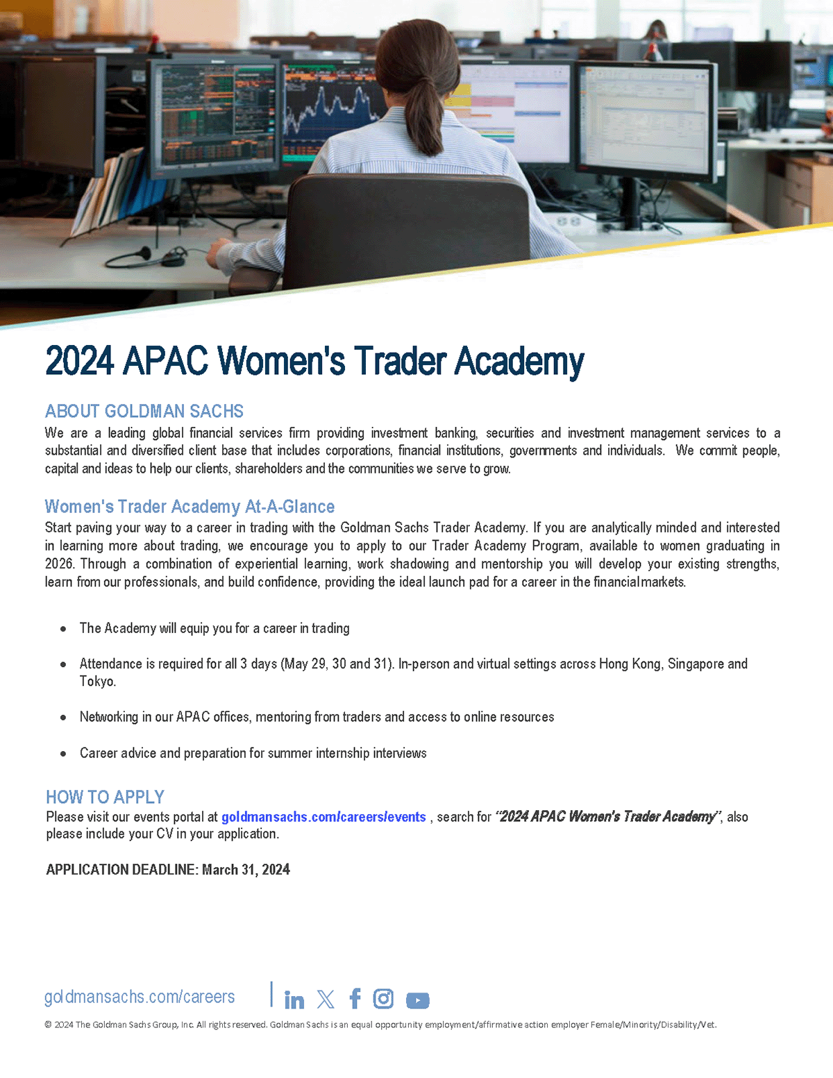 2024 APAC Women's Trader Academy EDM image