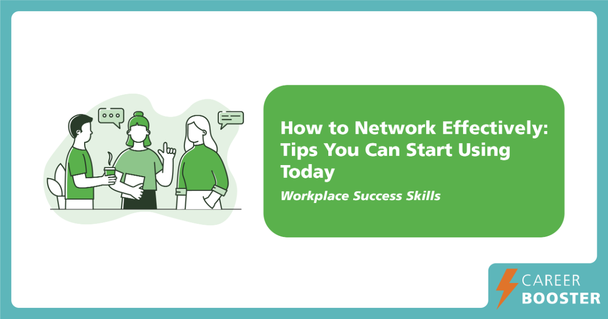 How to Network Effectively Tips You Can Start Using Today NUS Centre