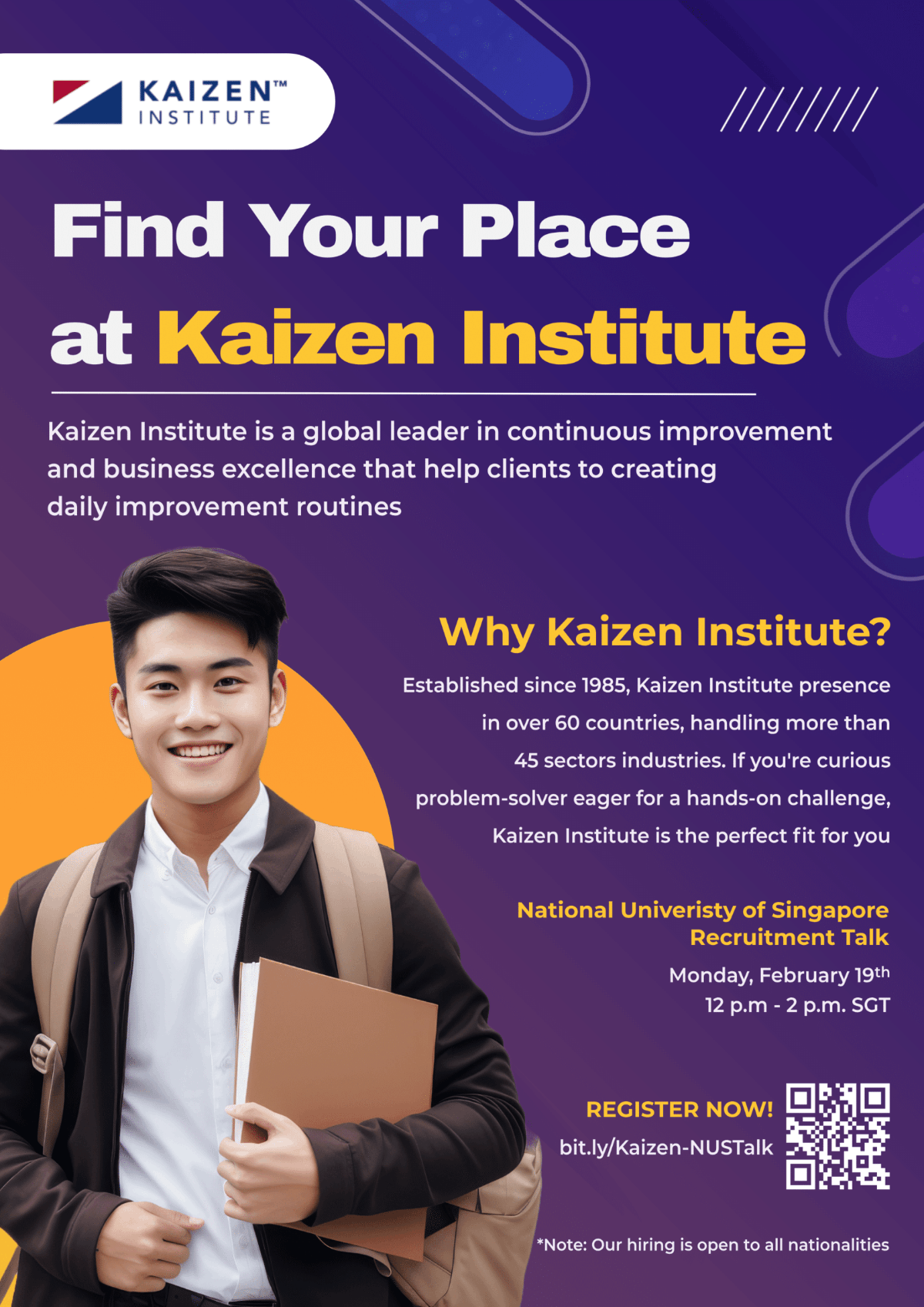 Kaizen Institute Recruitment Talk EDM image