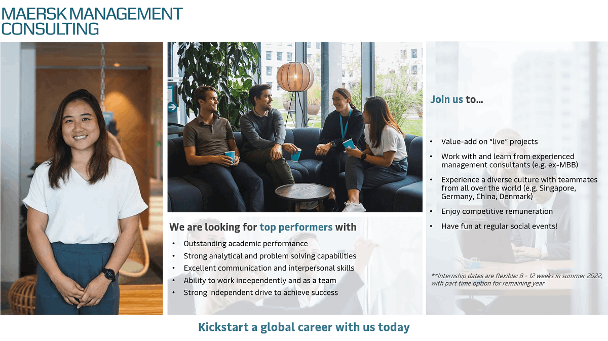 Maersk Management Consulting Virtual Recruitment Talk NUS Centre for