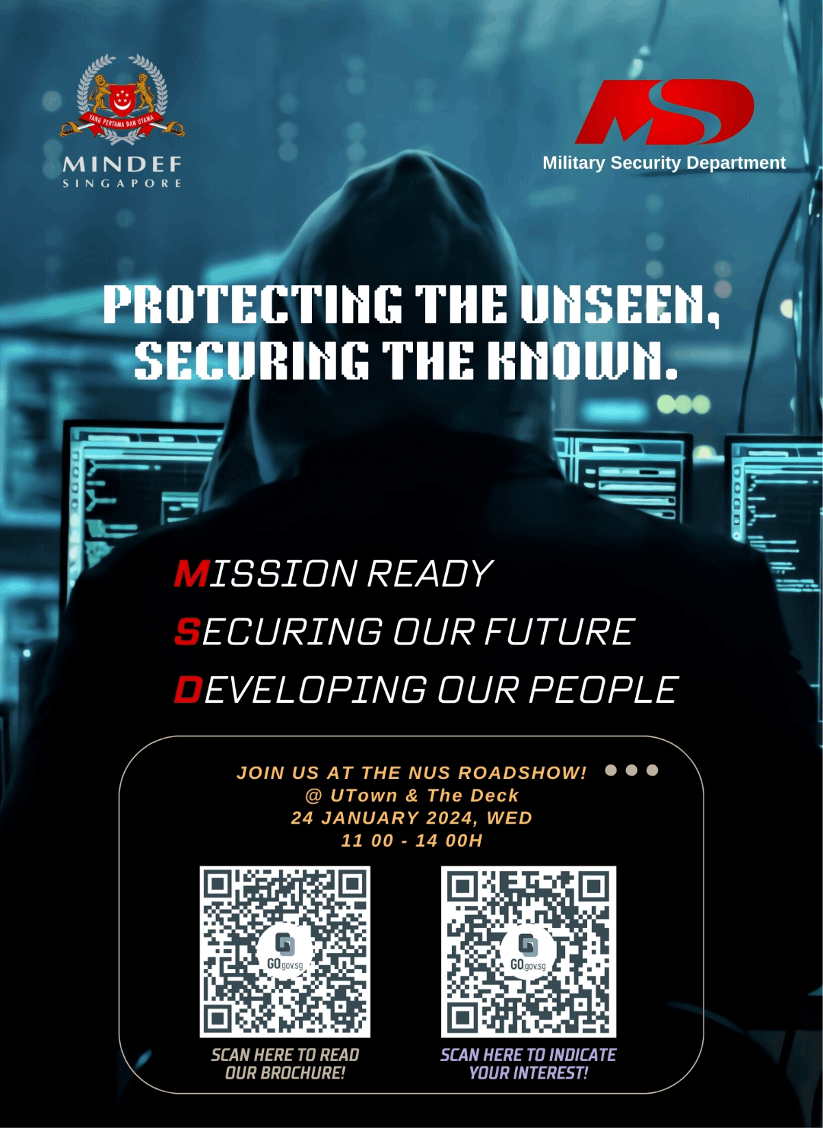 Military Security Department NUS Roadshow EDM image