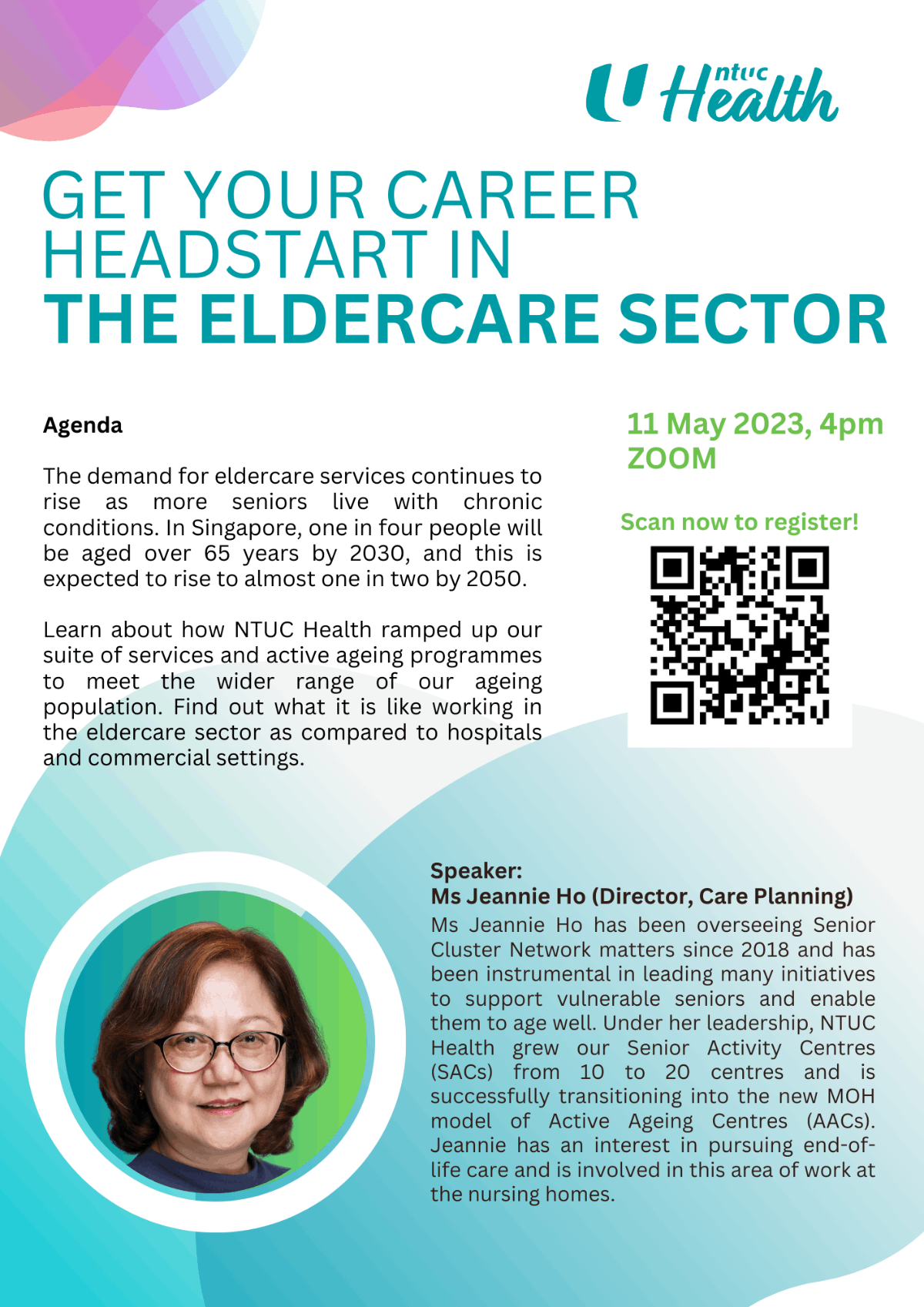 NTUC Health Recruitment Webinar – Get Your Career Headstart in the Care Sector EDM image