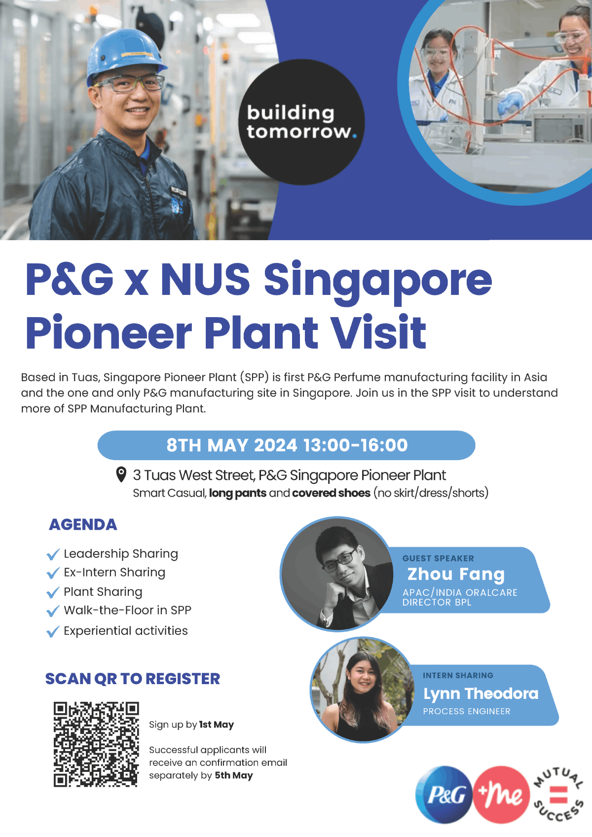 P&G x NUS Singapore Pioneer Plant Visit - NUS Centre for Future-ready ...