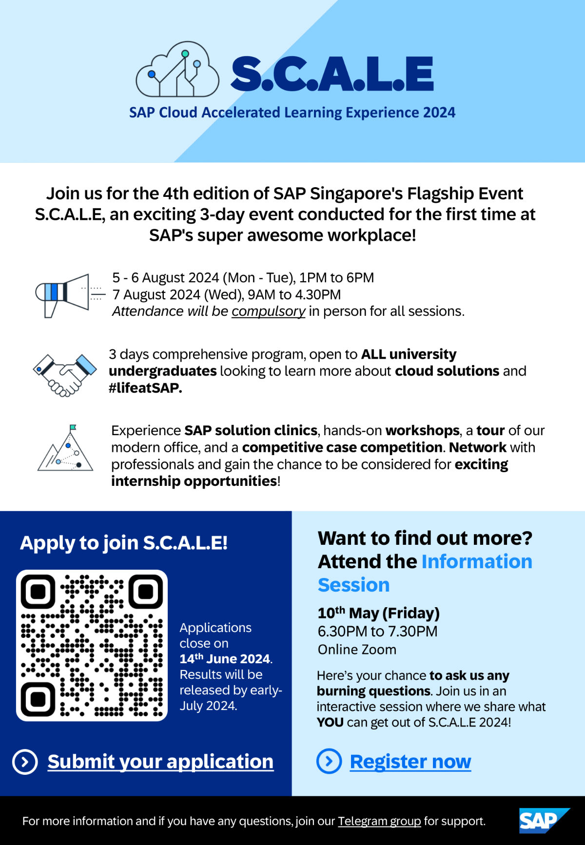 SAP Cloud Accelerated Learning Experience 2024 Information Session EDM image