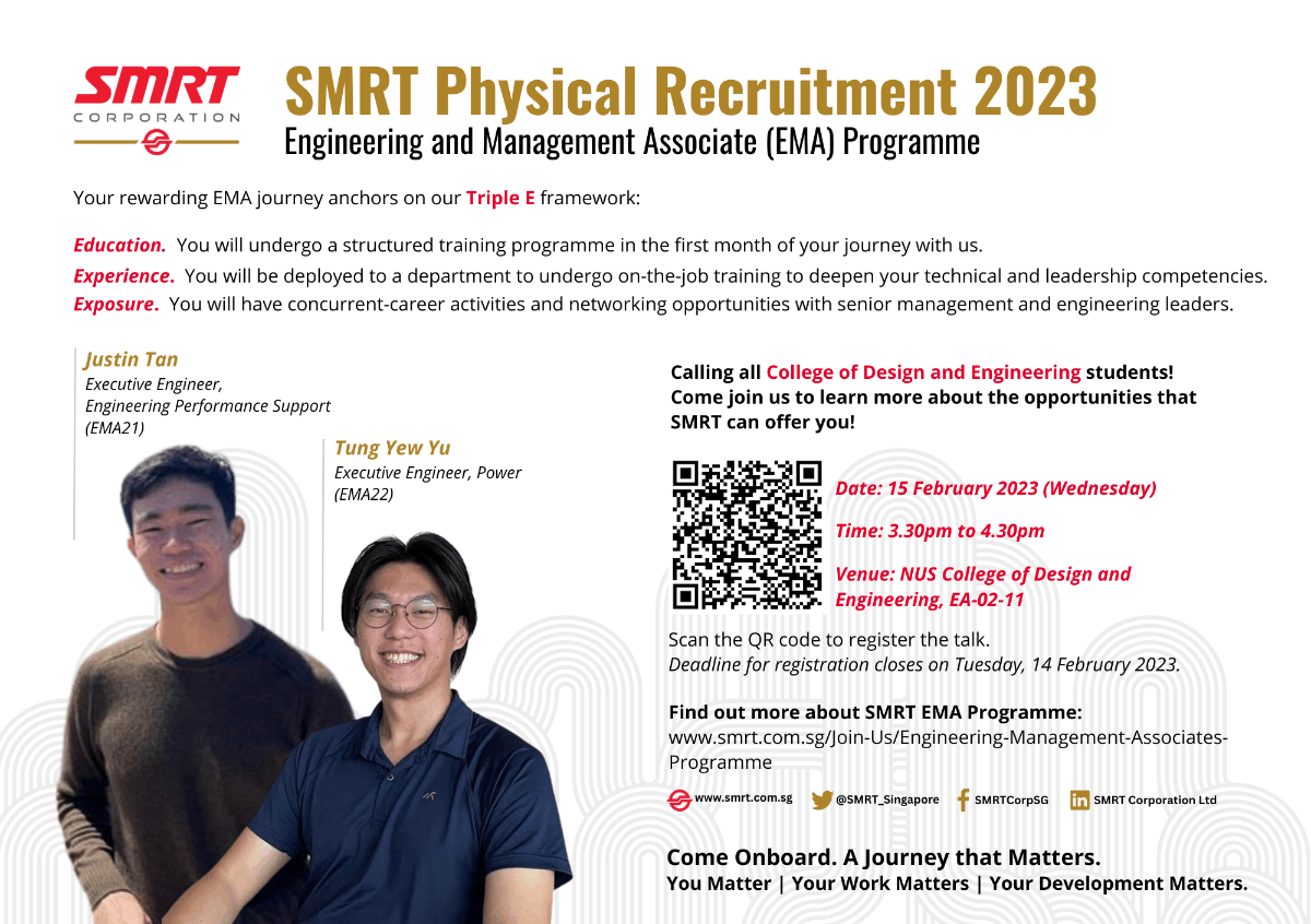SMRT Recruitment Talk EDM image
