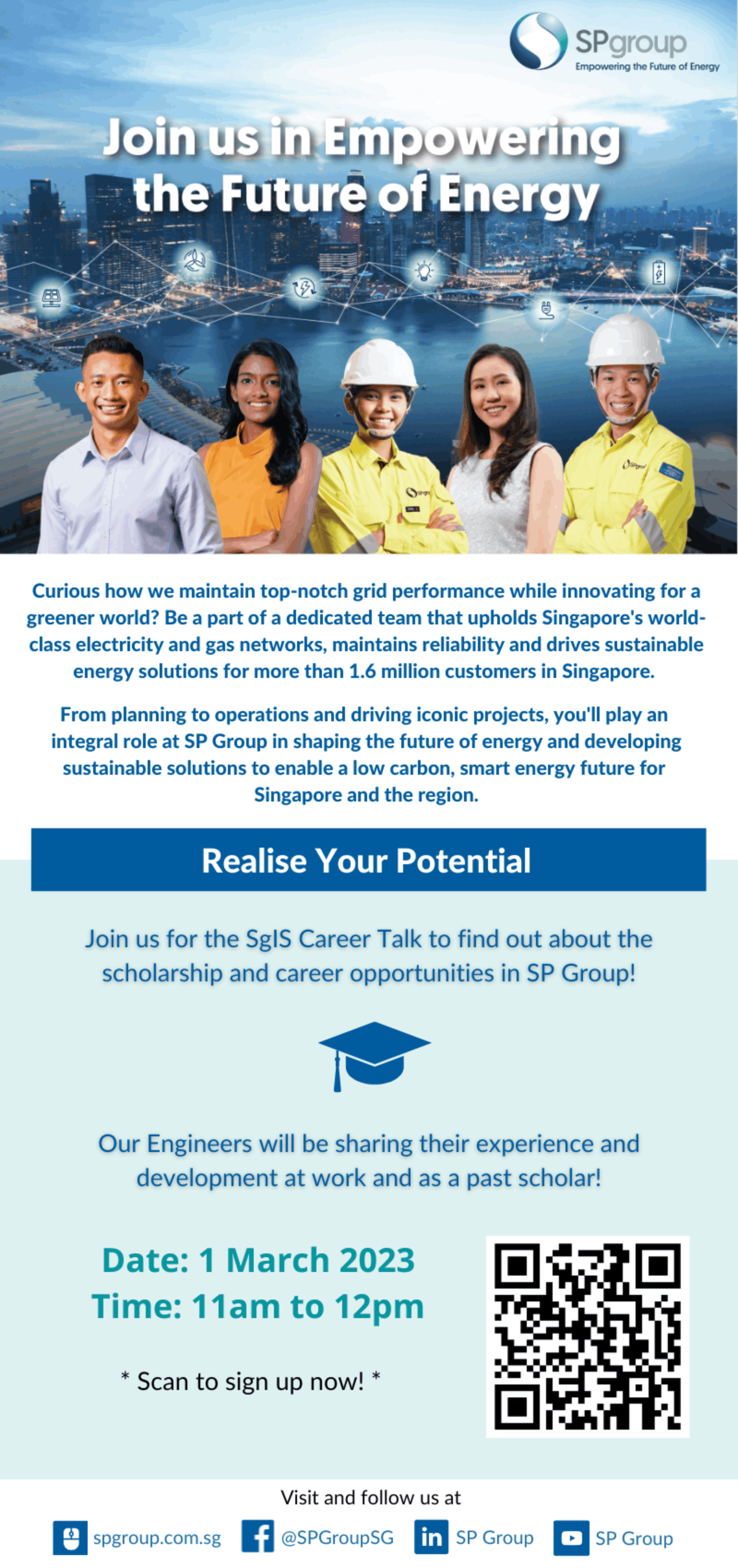 SP Group – Singapore Industry Scholarship (SgIS) Recruitment Talk EDM image