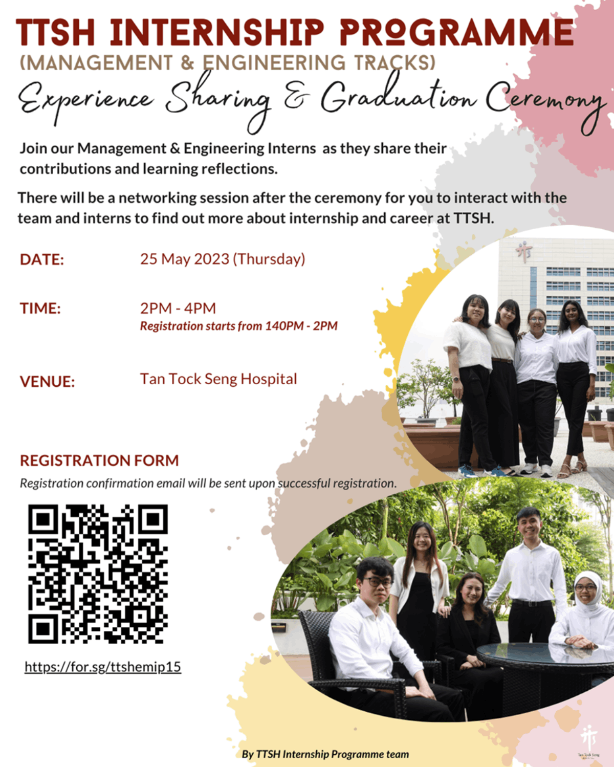 TTSH Internship Programme Experience Sharing & Graduation Ceremony EDM image