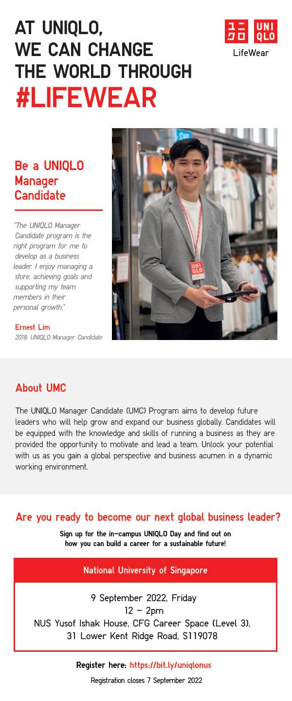 UNIQLO Manager Candidate  Careers  UNIQLO US