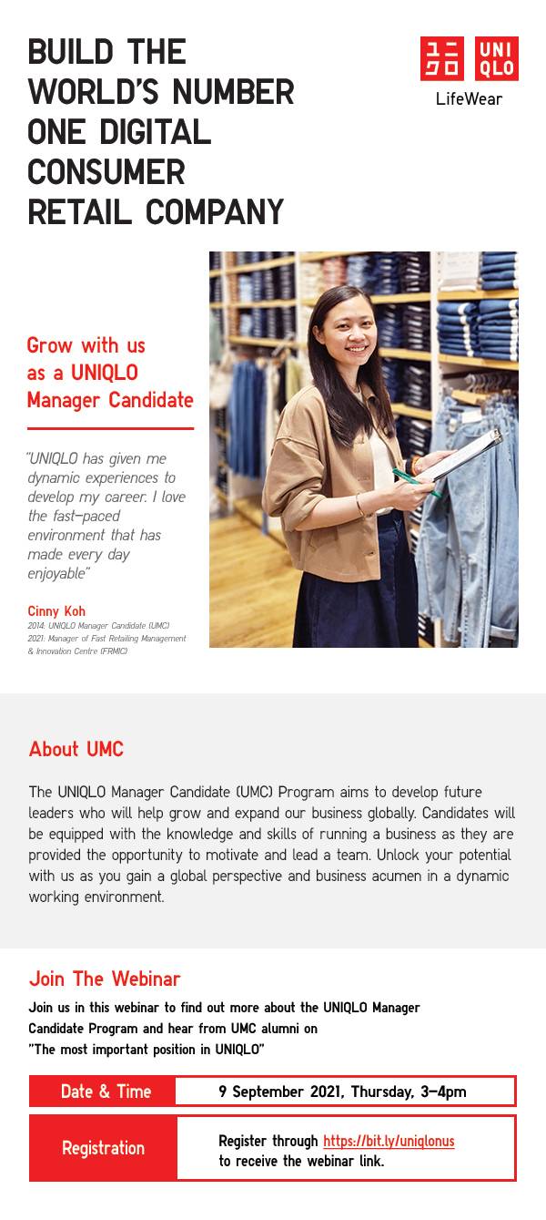 GrabJobs  Uniqlo Singapore is Now Hiring with GrabJobs Apply for jobs  wherever you are  Click the link to get interviewed now  httpsbitly2EIkOde GrabJobs GrabJobsSG applyfromhome  jobsinsingpoare careersinsingapore singaporejobs jobssg 
