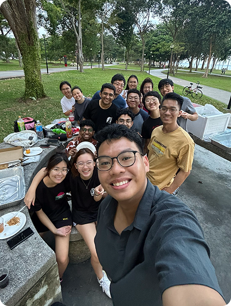 Justin with SoC Freshmen Finale Camp committee