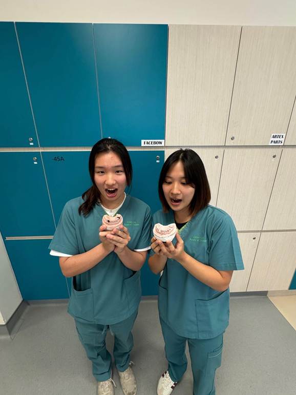 Amber and lab partner Ashley Ang