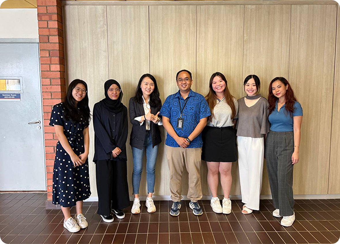 Myra with her Task Force project team and lecturers