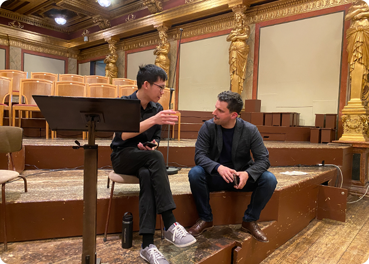 Michael with mdw lecturer Florian Rabl