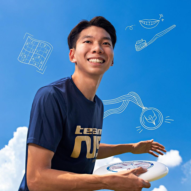 National frisbee player and NUS Dentistry student, Kan Zi Ang