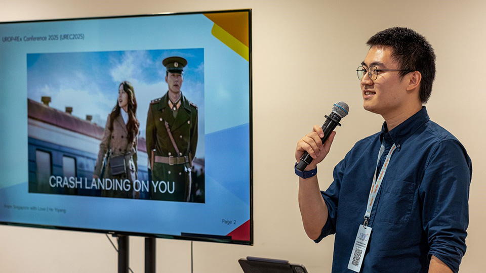 Student research projects on love and plant-based abalone shine at NUS UROP+REx Conference