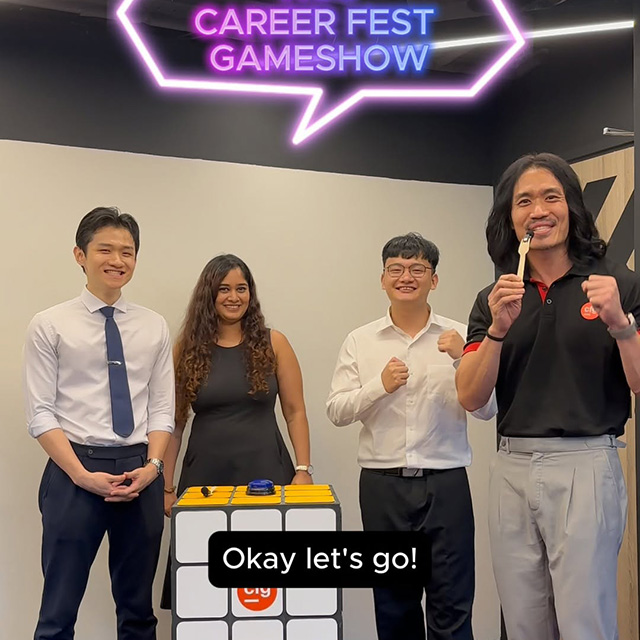 NUS Career Fest hype squad