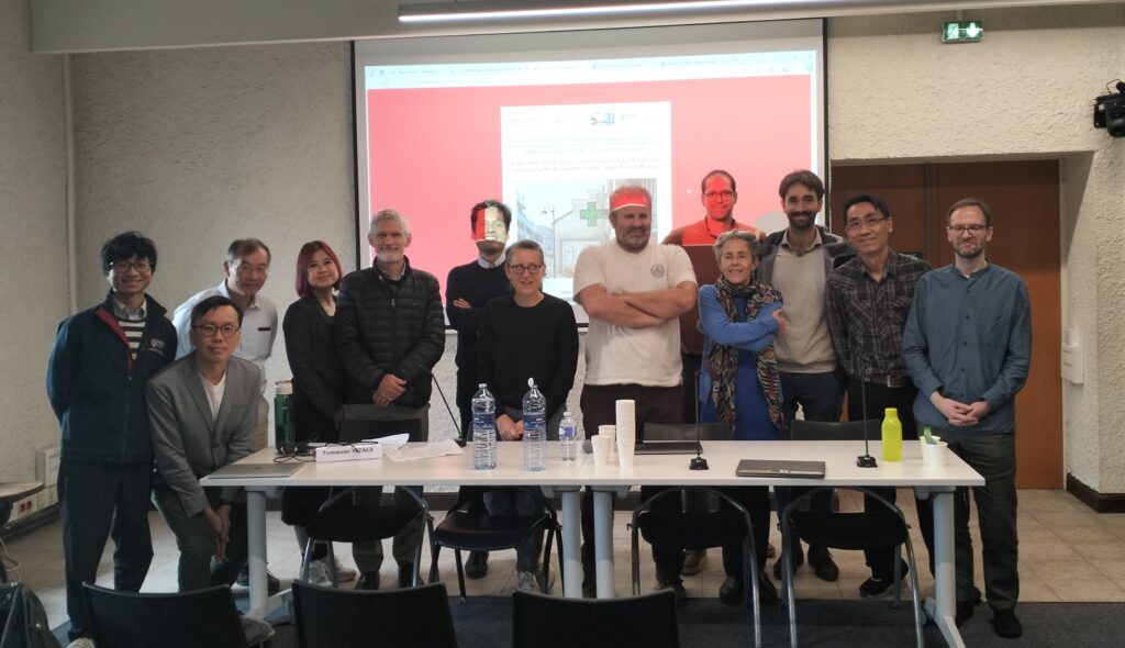 From left to right: Asst Prof He Xiaogang, Assoc Prof Chang Jiat-Hwee, Assoc Prof Fu Yuming, Ms Dini Sandys, Prof Ben Cashore, Dr Alvaro Artigas, Dr Charlotte Halpern, Prof Alexandre Gelabert, Dr Roberto Rodriguez, Prof Nathalie Blanc, Assoc Prof Martin Hendel, Asst Prof Chew Lup Wai and Dr Sebastian Sewerin.