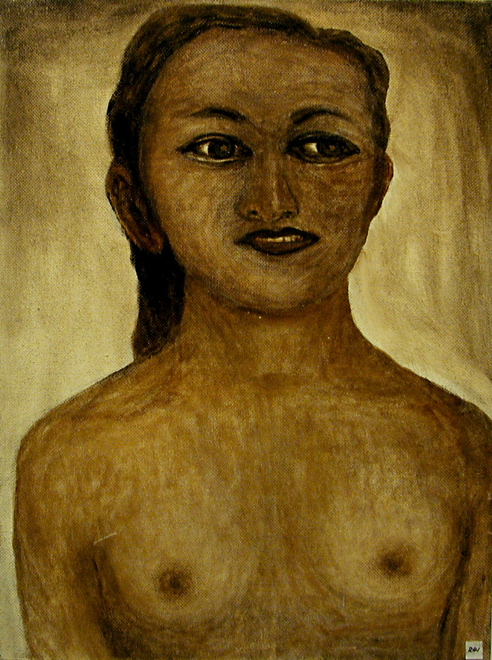 C J Koh portrait painting