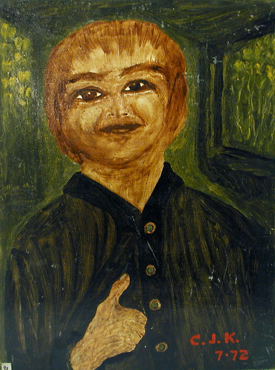 C J Koh portrait painting