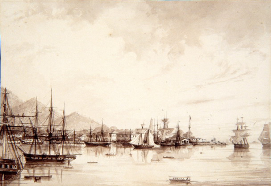 Georgetown and Fort Cornwallis from the Roads, Penang