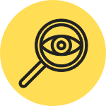 magnifying glass with eye icon