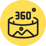 360 visualisation icon