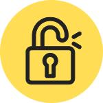 unlocked padlock icon