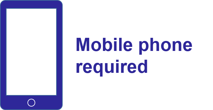 Mobile phone required