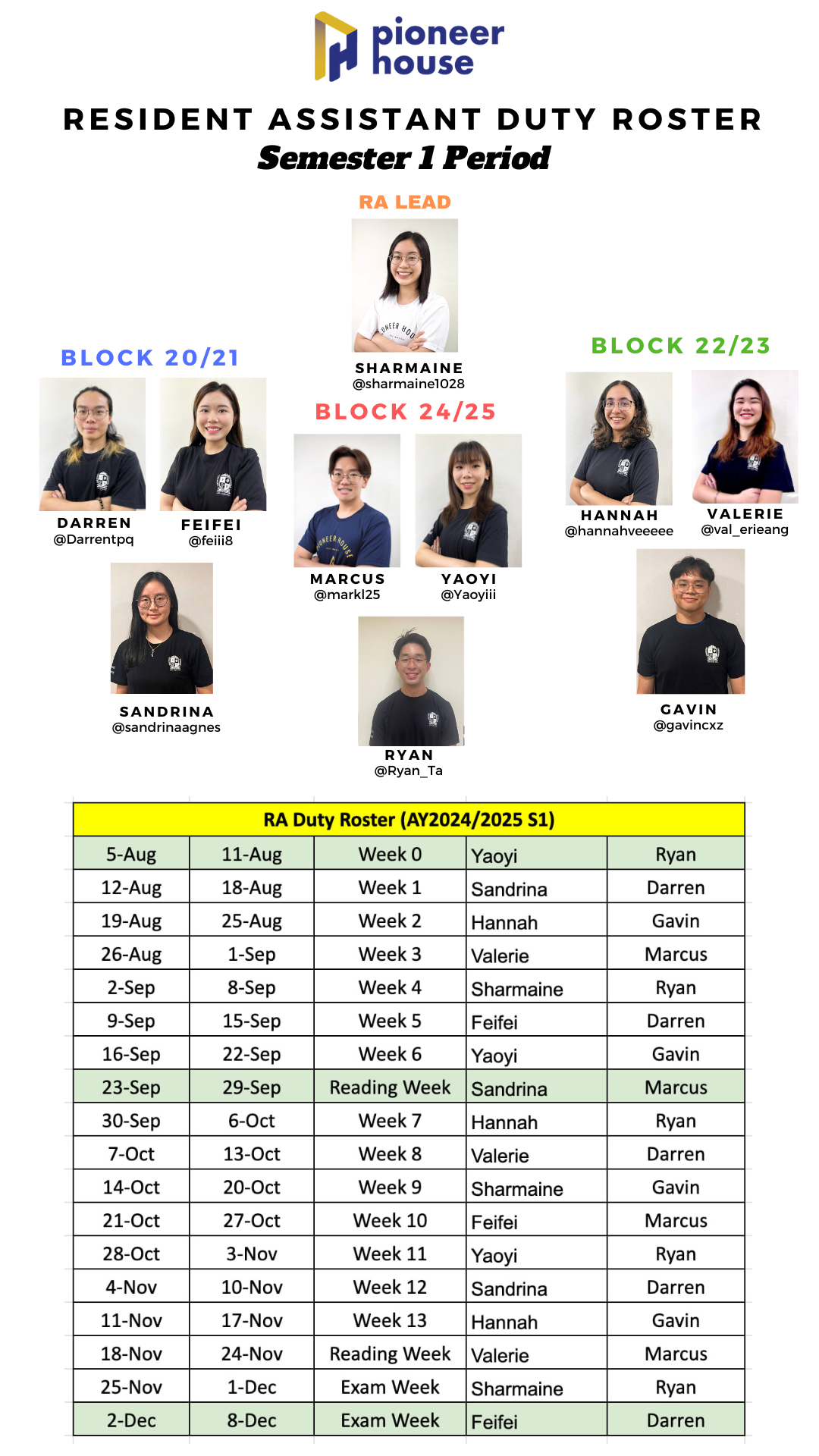 RA Duty Roster AY2425 Sem 1 (digital signage)