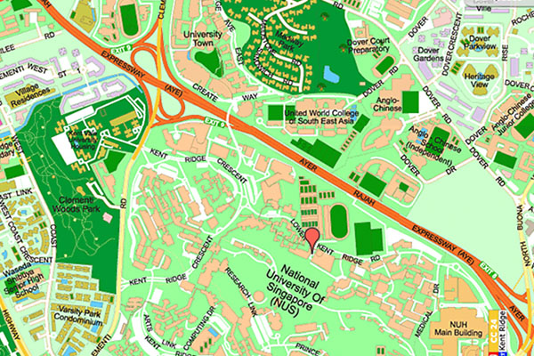 A map of NUS campus