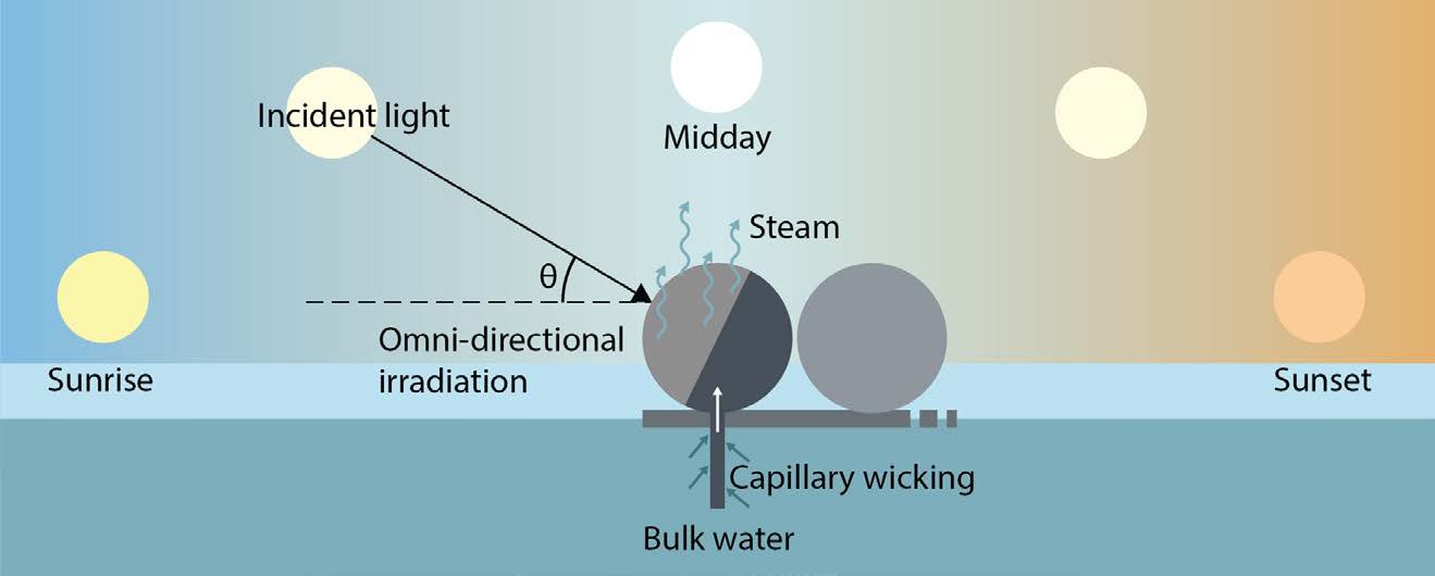 schematic illustration of the spherical evaporator